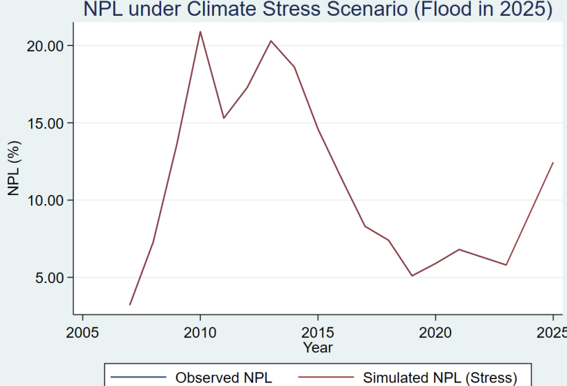 Flood stress test in 2025 for the NPL series